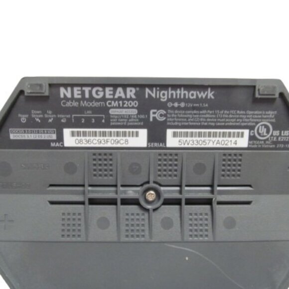 Netgear Nighthawk CM1200 Multi Speed Cable Modem DOCSIS 3.1 - Picture 2 of 2